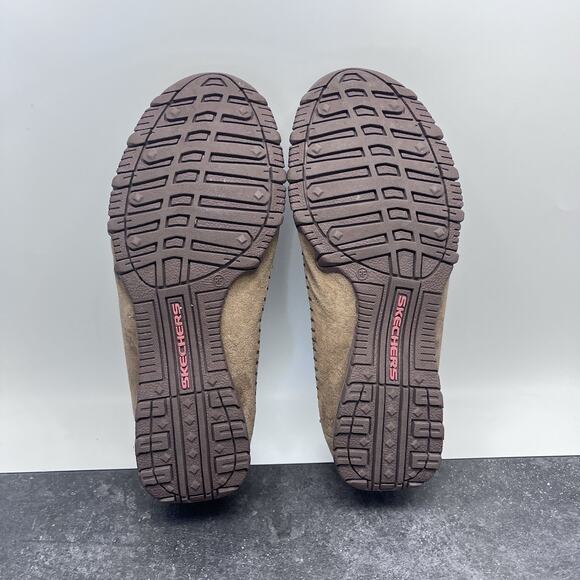 Skechers Relaxed Fit Pedestrian Tan Suede Loafers Women's US 8 Memory Foam Shoes - Picture 6 of 10